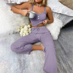 Ensemble Pyjama Deux Pièces Décontracté,
