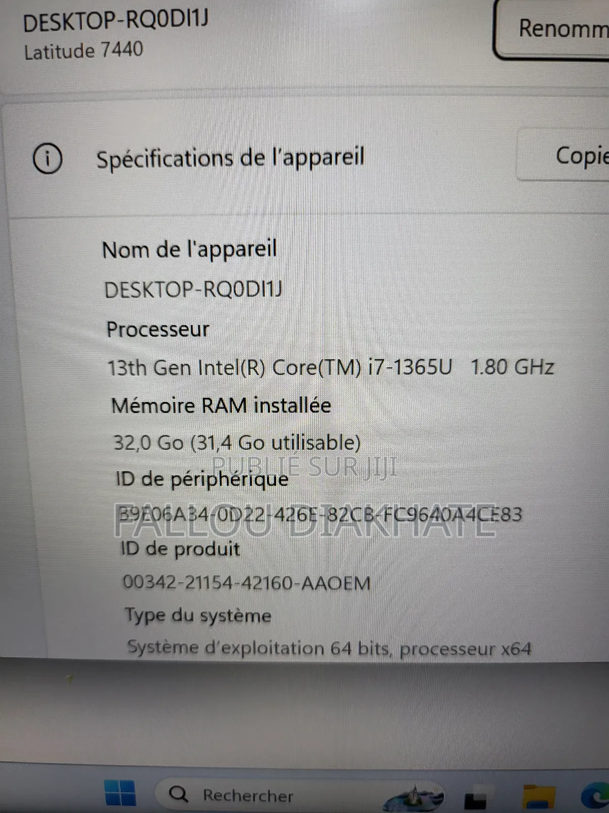 Neuf Dell Latitude 7440 32GB Intel Core I7 SSD 256GB