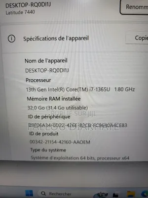 Neuf Dell Latitude 7440 32GB Intel Core I7 SSD 256GB
