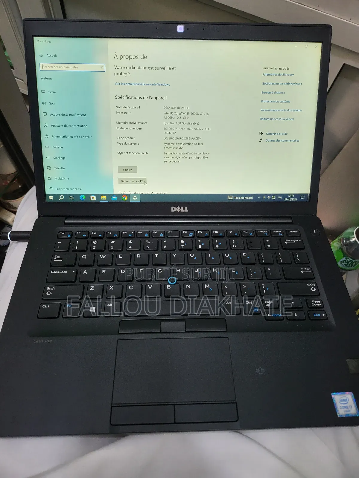 Neuf Dell Latitude 14 7480 8GB Intel Core I7 SSD 500GB