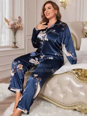 Pyjama Pantalon Modèle Longues Manches Grande Taille