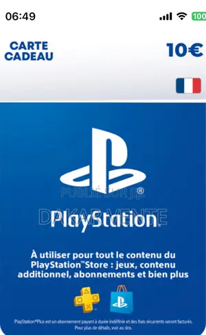 Carte Playstation PSN