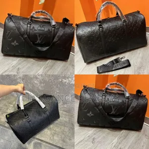 Sac De Voyage Louis Vuitton Cuir Noir À Dakar