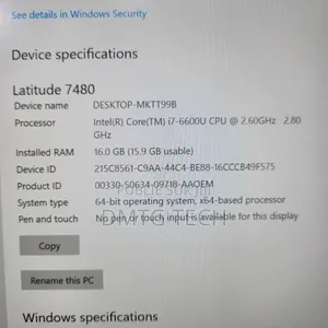 Neuf Ordinateur Portable Dell Latitude 7490 16GB Intel Core I7 SSD 256GB
