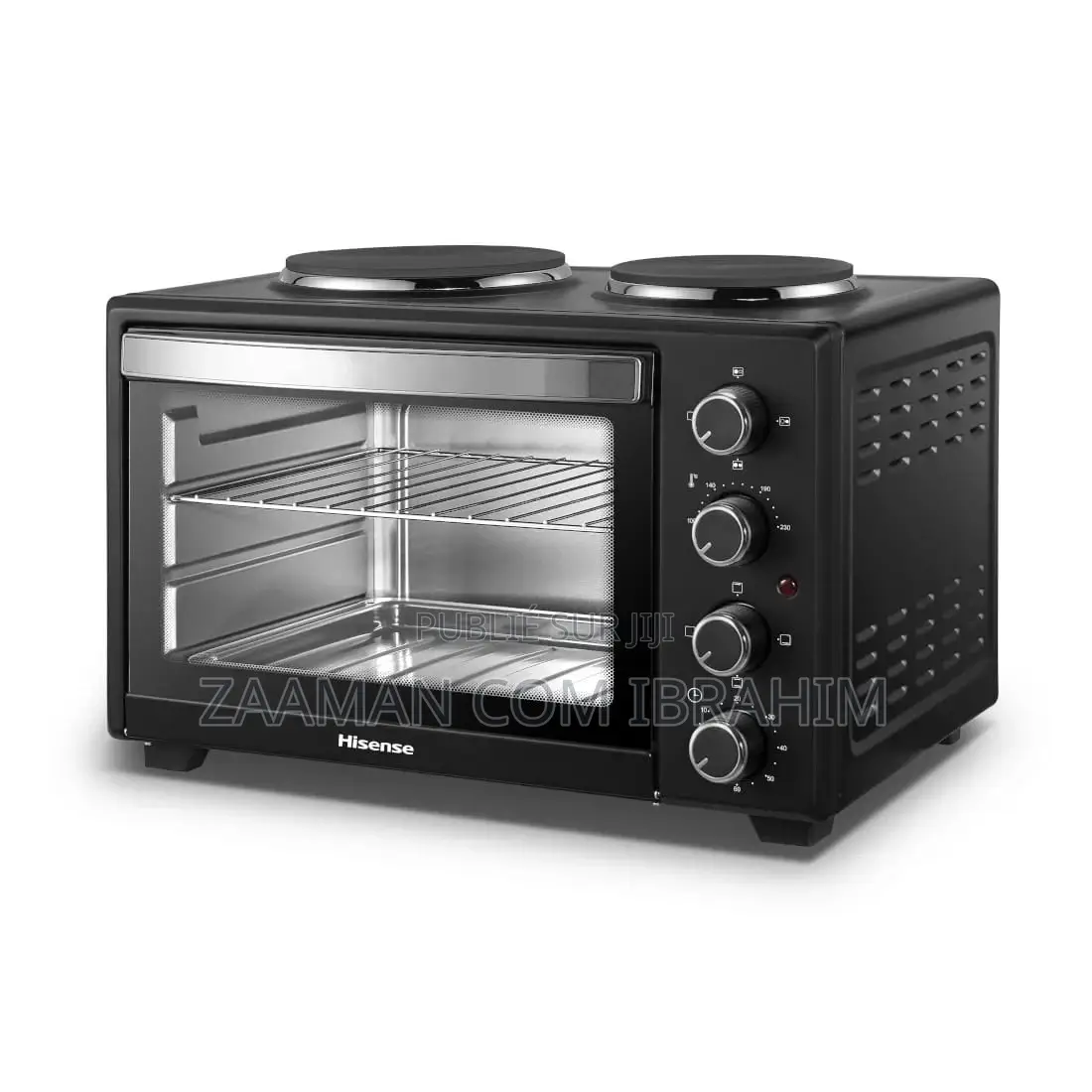 Four Hisense Avec 2feux Electrique en Haut 28litres Noir