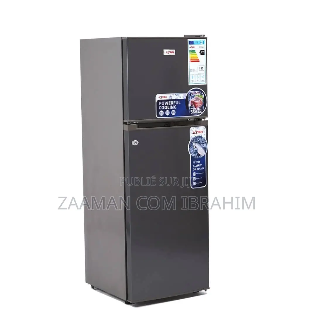 Refrigerateur Astech 2portes Gris Fp150k/S