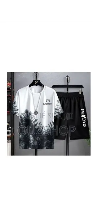 T-Shirt Et Short Manches Courtes Pour Homme