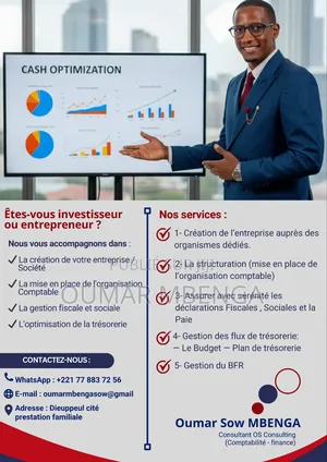 Création D’Entreprise, Gestion Comptable Et Formationelle