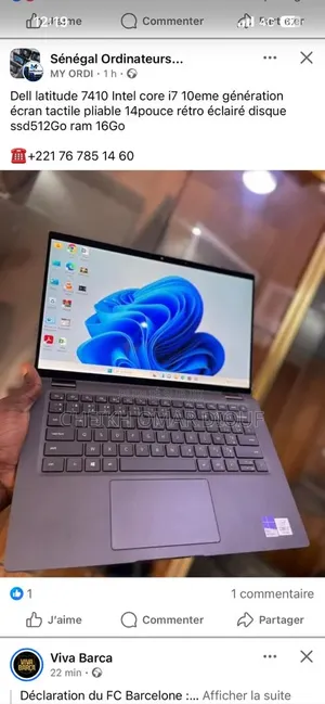 Nouveau Dell Latitude 7410 16GB Intel Core i7 SSD 256GB