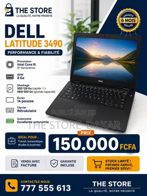 Ordinateur portable Dell Latitude 3490 8GB Intel Core i5 HDD+SSD 640GB