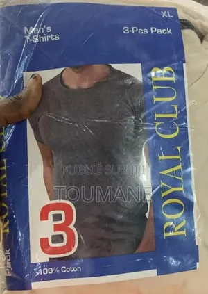 Pack De 3 T-Shirt Unique 100% Coton À 5550 Et 2000f Pour Détailler