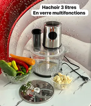 Hachoir 3l en Verre Multifonction