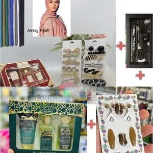 Pack Hijab: 3 Voiles Jersey 1m90 + Coffret Produits Parfumée + Collect