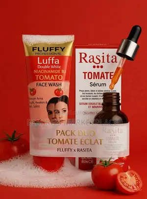 Pack Duo Éclat Intense – Nettoyant Fluffy Sérum Rasita À La Tomate