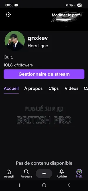 Compte Twitch