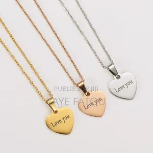 Magnifigne Collier en Forme De Cœur Personnlisable