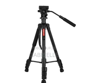 Kingjoy Vt-890h6 2-in-1 Fluid Head Tripod, Aluminum, 360° Rotating