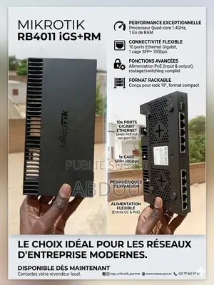 Routeur Switch Wifi Mikrotik Rb4011 Cisco Starlink
