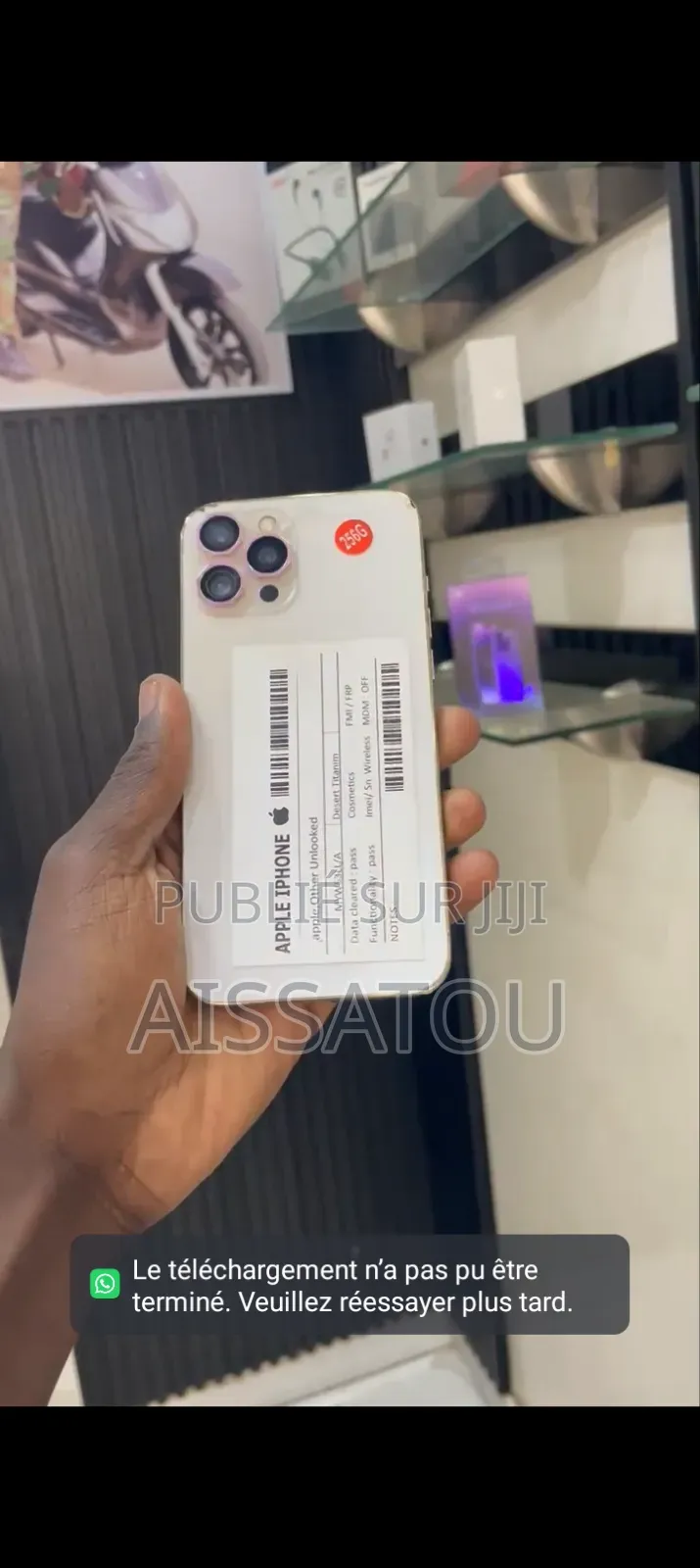 Nouveau Apple iPhone 12 Pro Max 256 GB Blanc