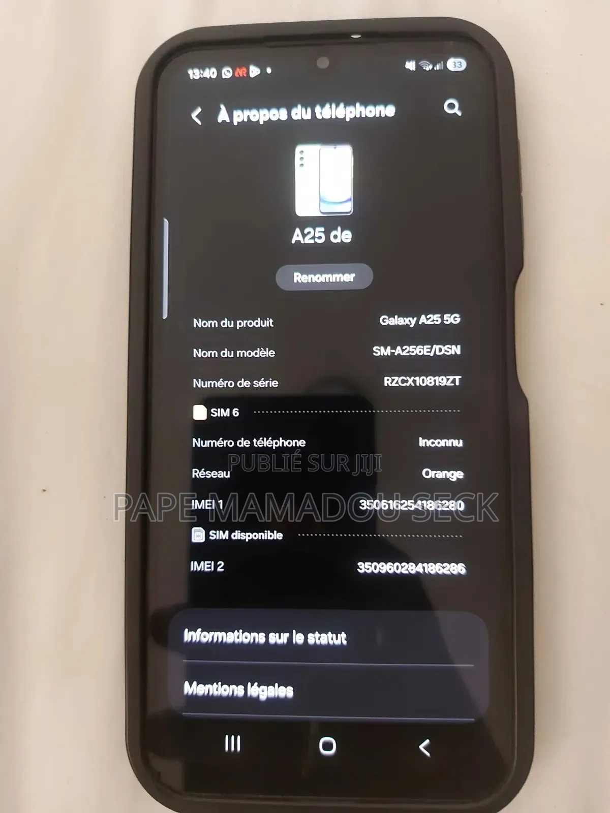 Samsung Galaxy A25 128 GB Vert