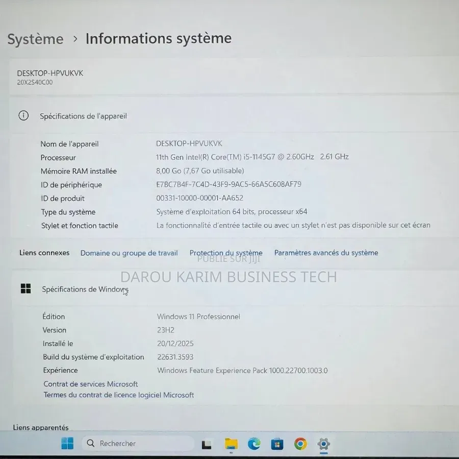 Nouveau Lenovo ThinkPad L14 8GB Intel Core i5 SSD 256GB