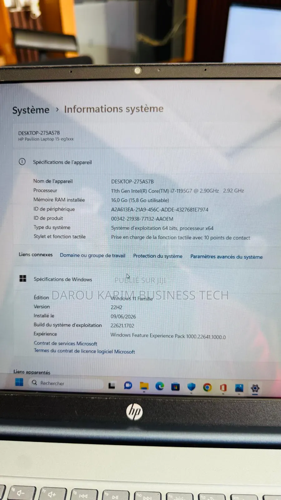 Nouveau Ordinateur portable HP Pavilion 15 16GB Intel Core i7 SSD 512GB