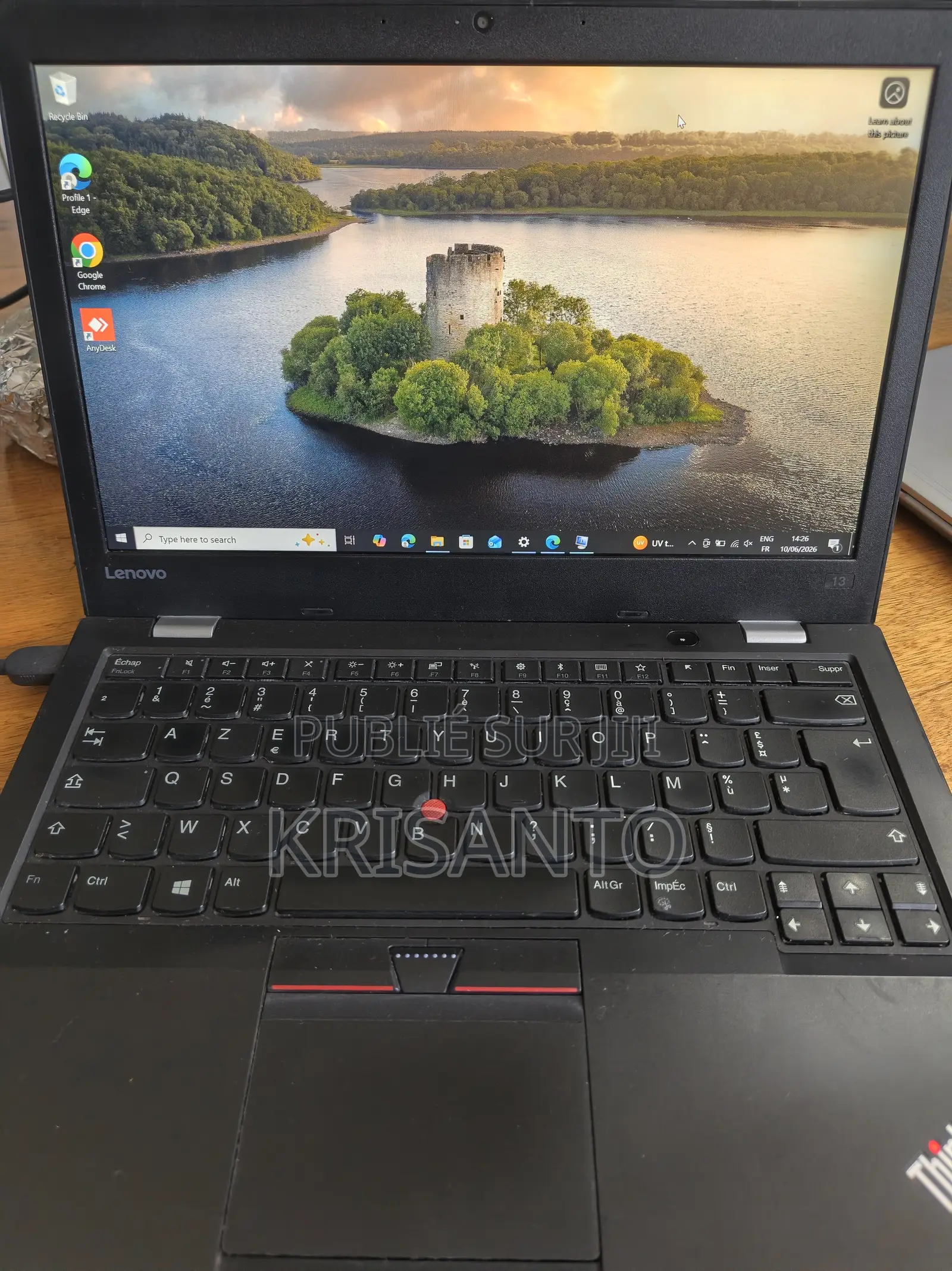 Ordinateur portable Lenovo ThinkPad 13 16GB Intel Core i3 SSD 256GB