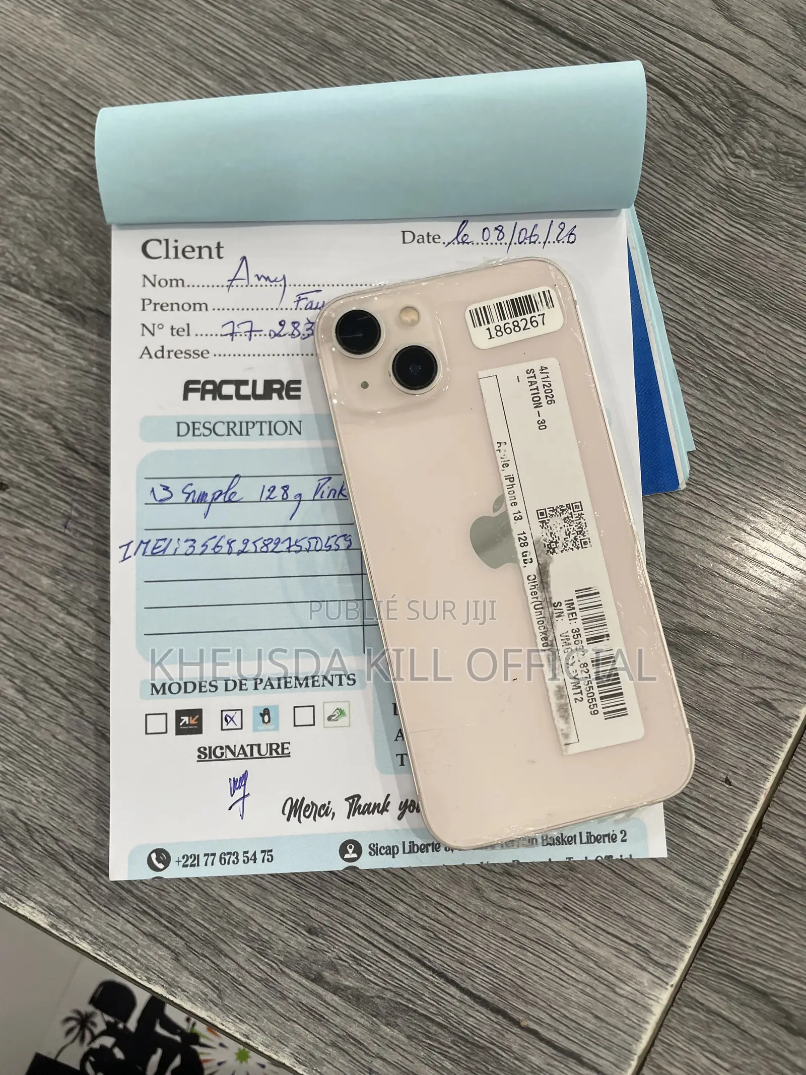 Nouveau Apple iPhone 13 128 GB Blanc