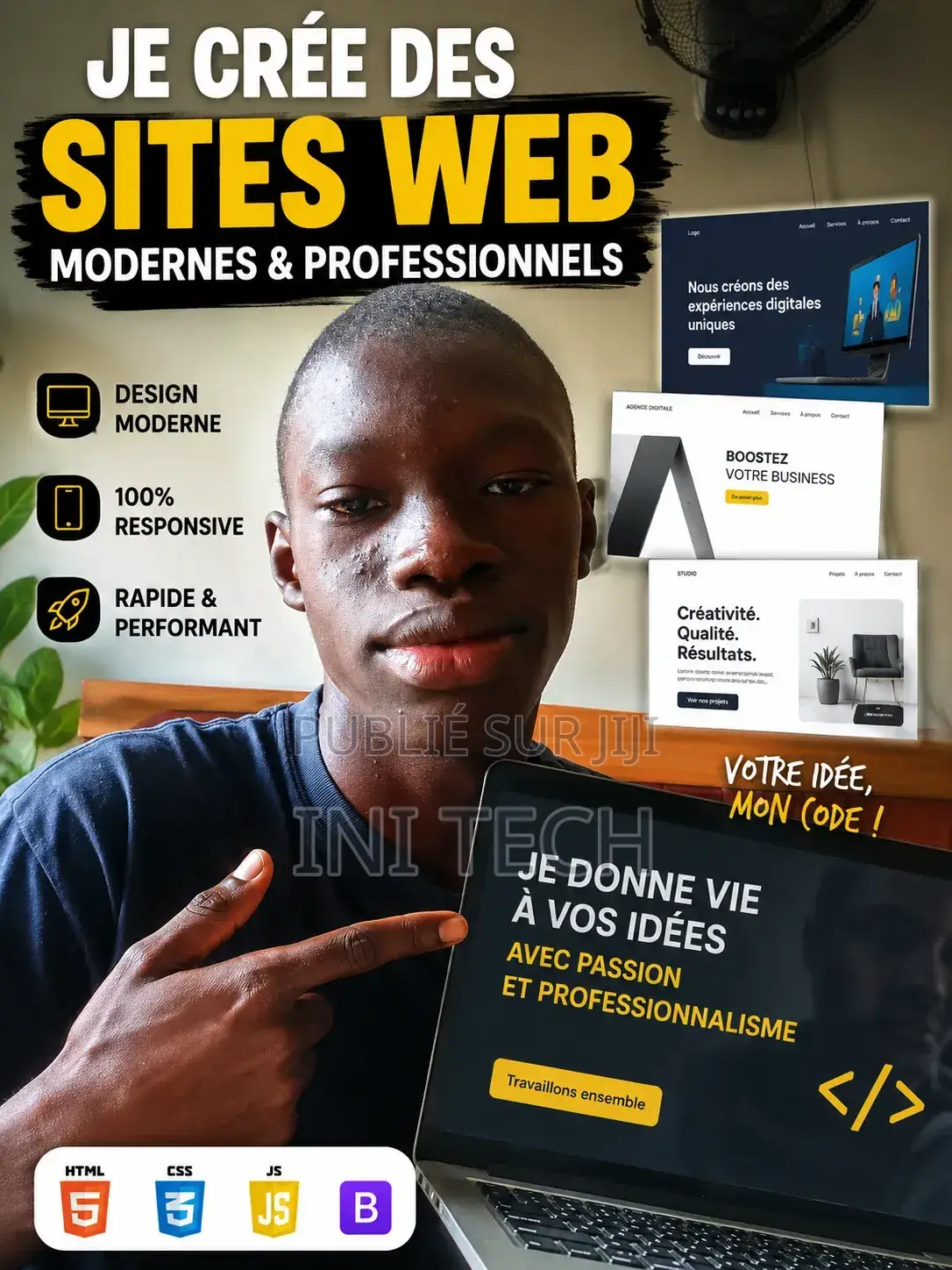 Création Et Vente De Site Web(Vitrine, Catalogue, Portefolio )