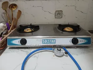 Réchaud À Gaz De Table Solstar (2 Feux) - Tuyau Et Détendeur Inclus.