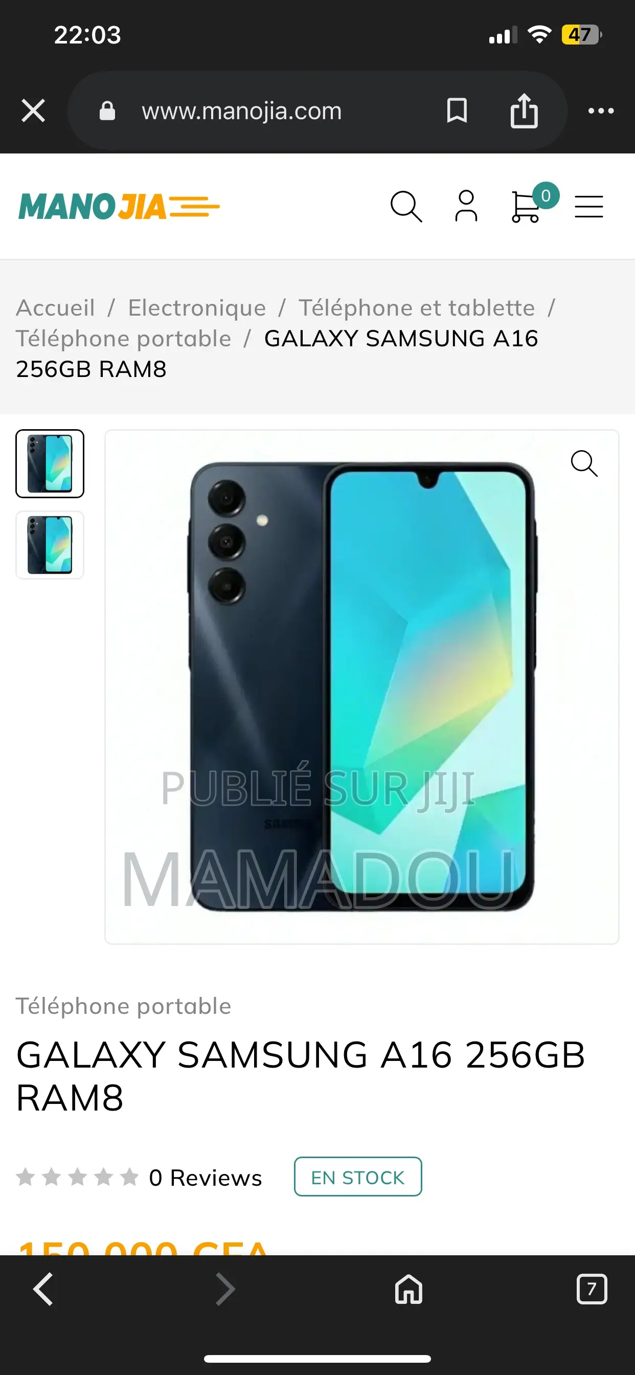 Nouveau Samsung Galaxy A16 128 GB Noir