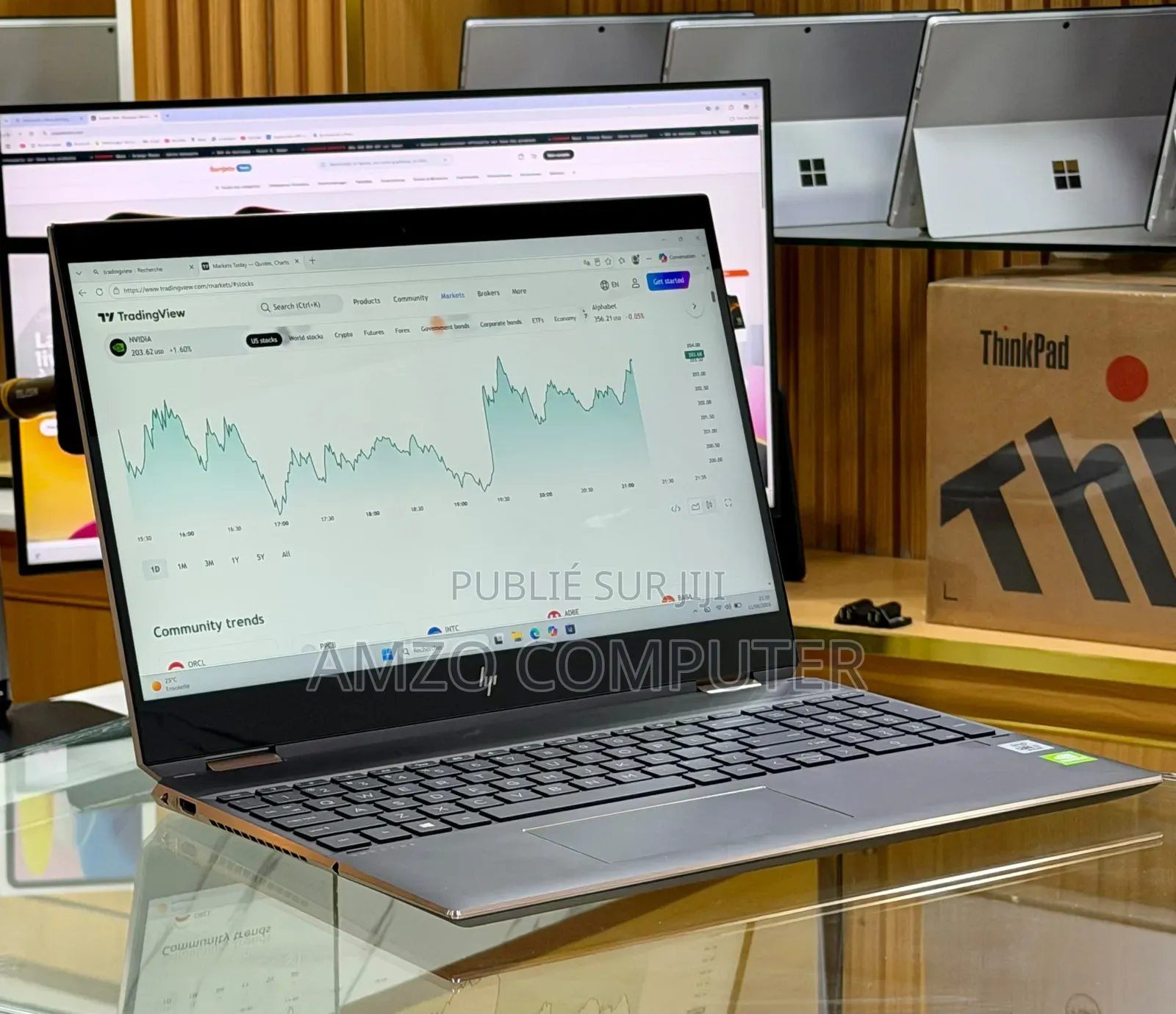 Ordinateur portable HP Spectre X360 15 16GB Intel Core i7 SSD 256GB