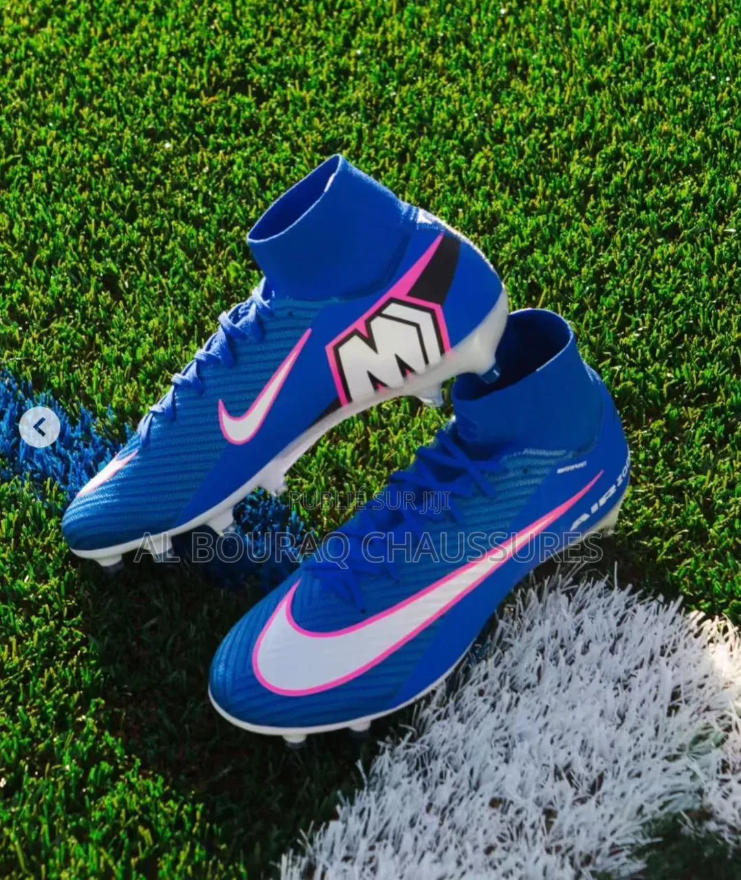 Crampons Nike Mercurial Superfly 10 Elite – Bleu/Rose (Neufs)