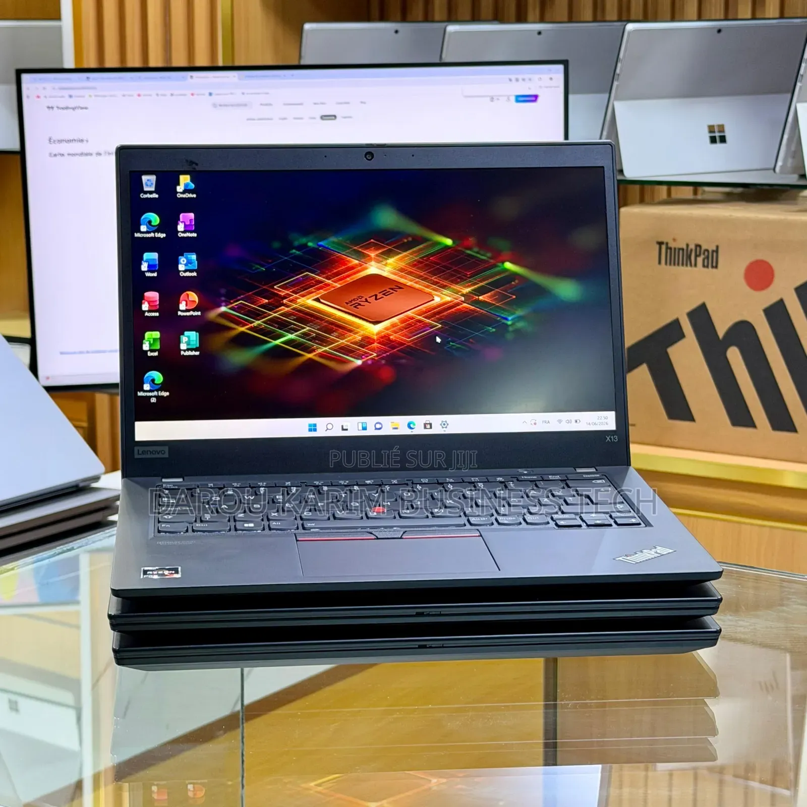Nouveau Lenovo ThinkPad X13 Gen 2 8GB AMD Ryzen 3 SSD 256GB