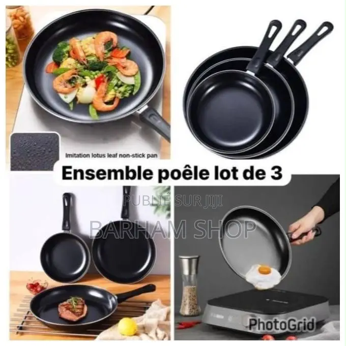 Poêle Anti-Adhesif Lot De 3