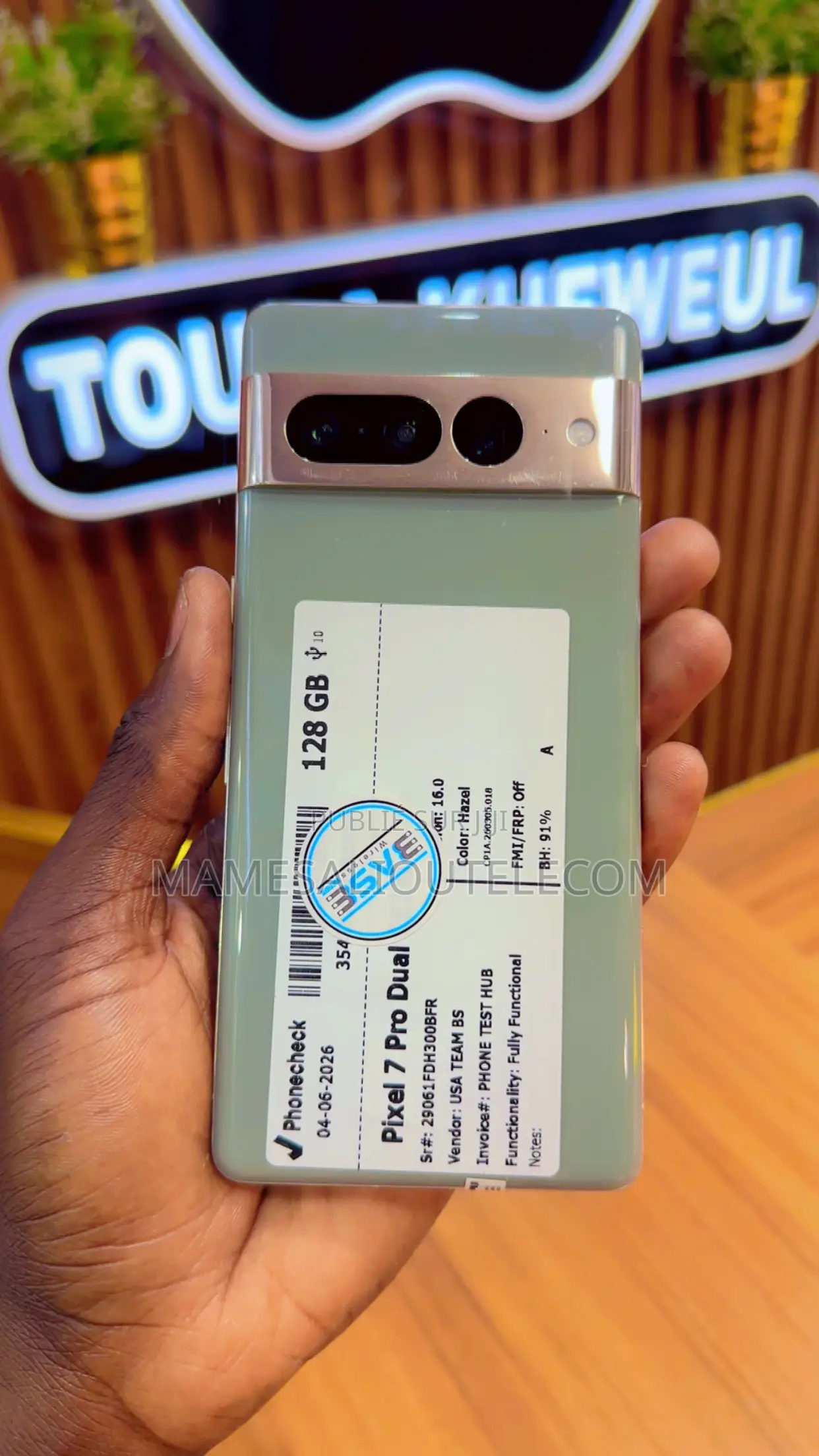 Nouveau Google Pixel 7 Pro 128 GB Autre