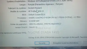 Ordinateur portable HP 650 G1 8GB Intel Core i5 SSD 256GB