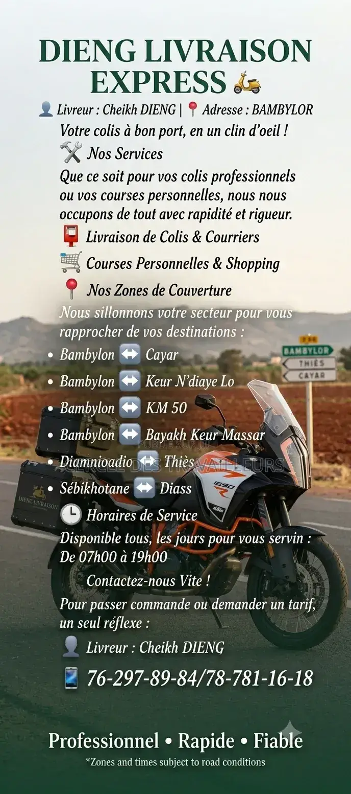 Chauffeur Moto