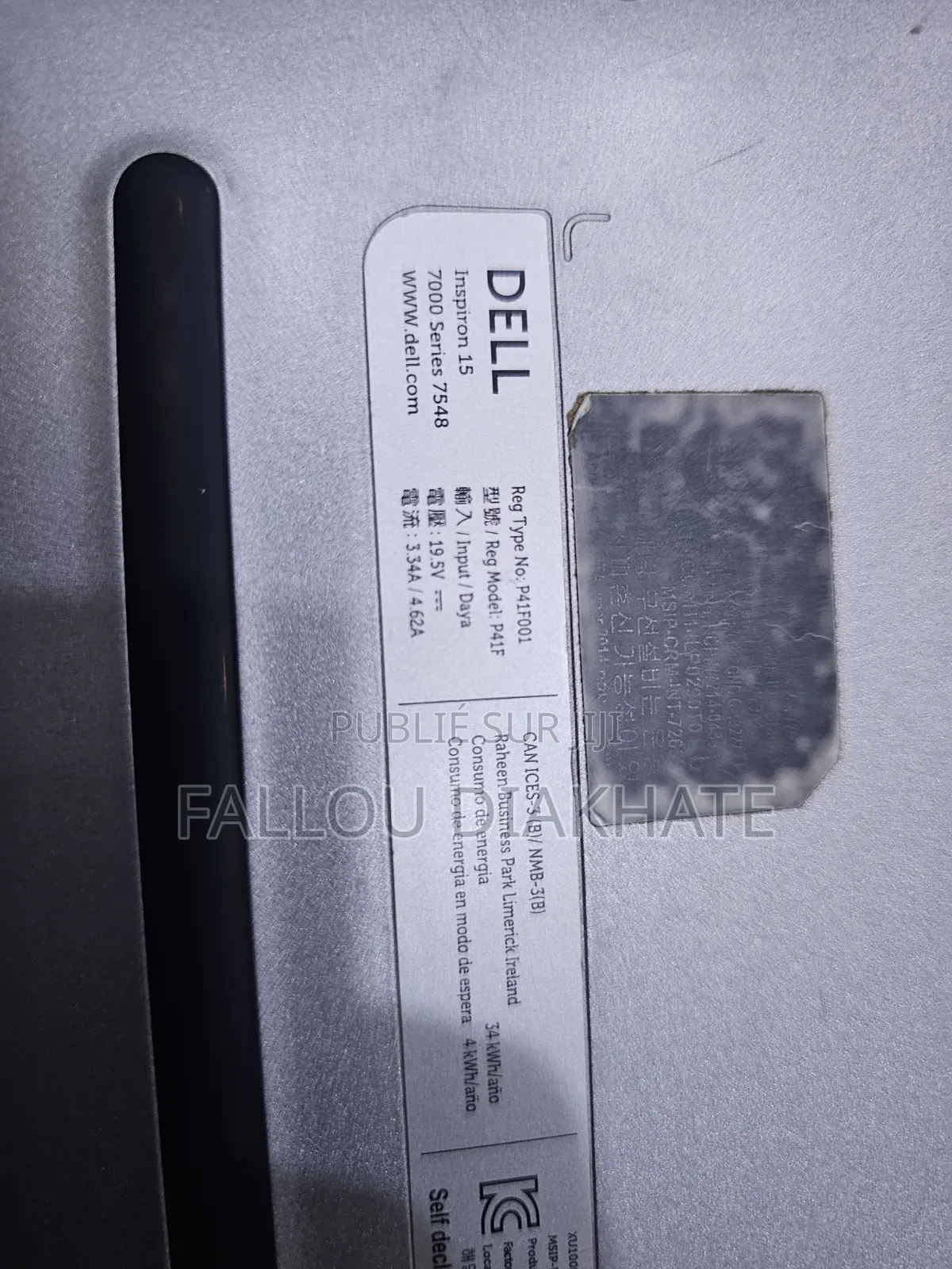 Ordinateur portable Dell Inspiron 15 16GB Intel Core i7 SSD 256GB