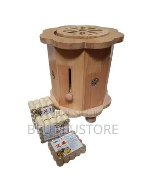 Tabouret Thérapeutique De Moxibustion en Bois