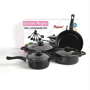 Ensemble Marmites Poêles Ustensiles De Cuisines 13pcs