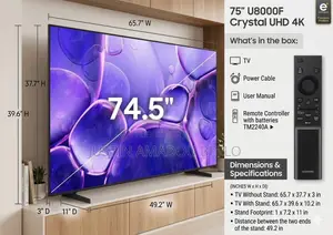 Télévision Samsung Crystal Uhd U8000fd 75 Pouce