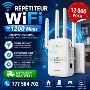 Répétiteur Wifi 1200 MBPS – Signal Fort Et Stable