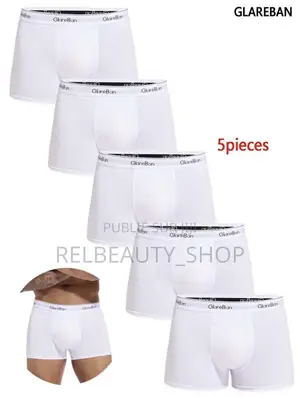 Ensemble 5 Pièces Sous Vêtements en Coton Pour Hommes