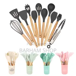 Ensemble Ustensiles en Silicone 12pcs