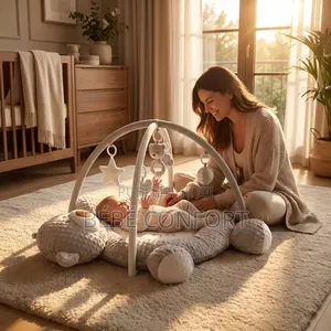 Tapis d'Éveil Moelleux en Peluche
