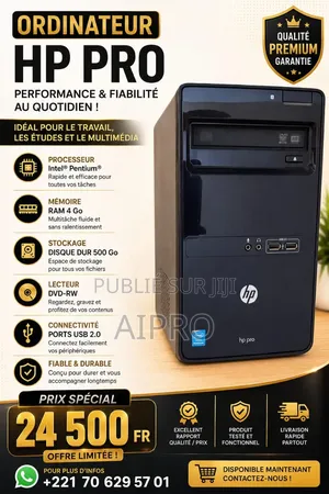 Ordinateur de bureau HP 200 G4 4GB Intel Core i5 HDD 500GB