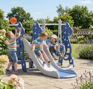 Aire De Jeux Multifonction Avec Toboggan