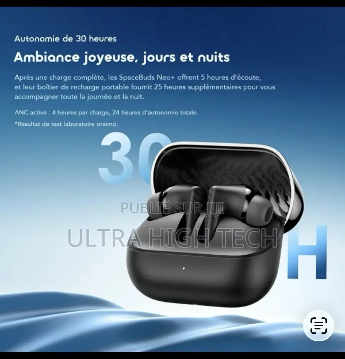TITRE Oraimo SpaceBuds Neo+ Écouteurs Sans Fil ANC Spatial Audio