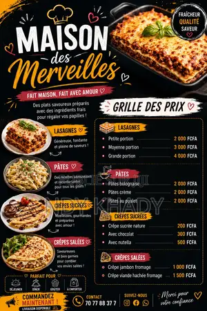 Notre Menu